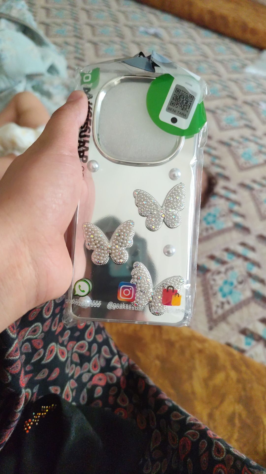 Telefon Kılıfı ve İnci Bileklik Seti — görsel 2/2