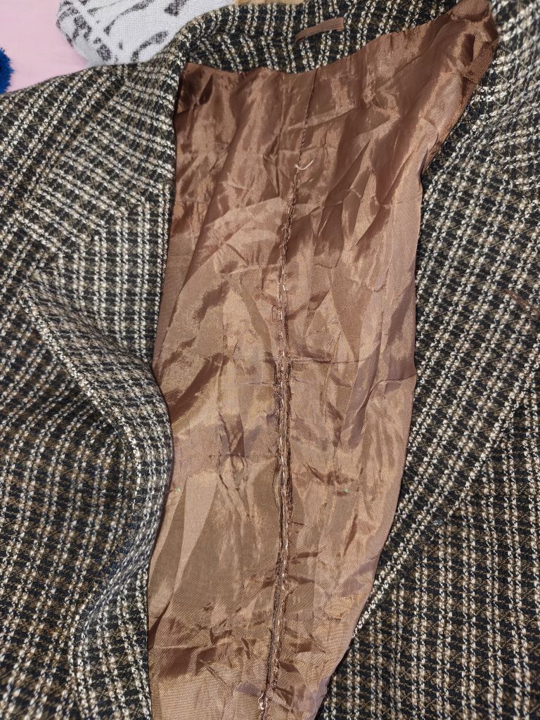 Unisex vintage Desenli yün Blazer Ceket — görsel 19/19