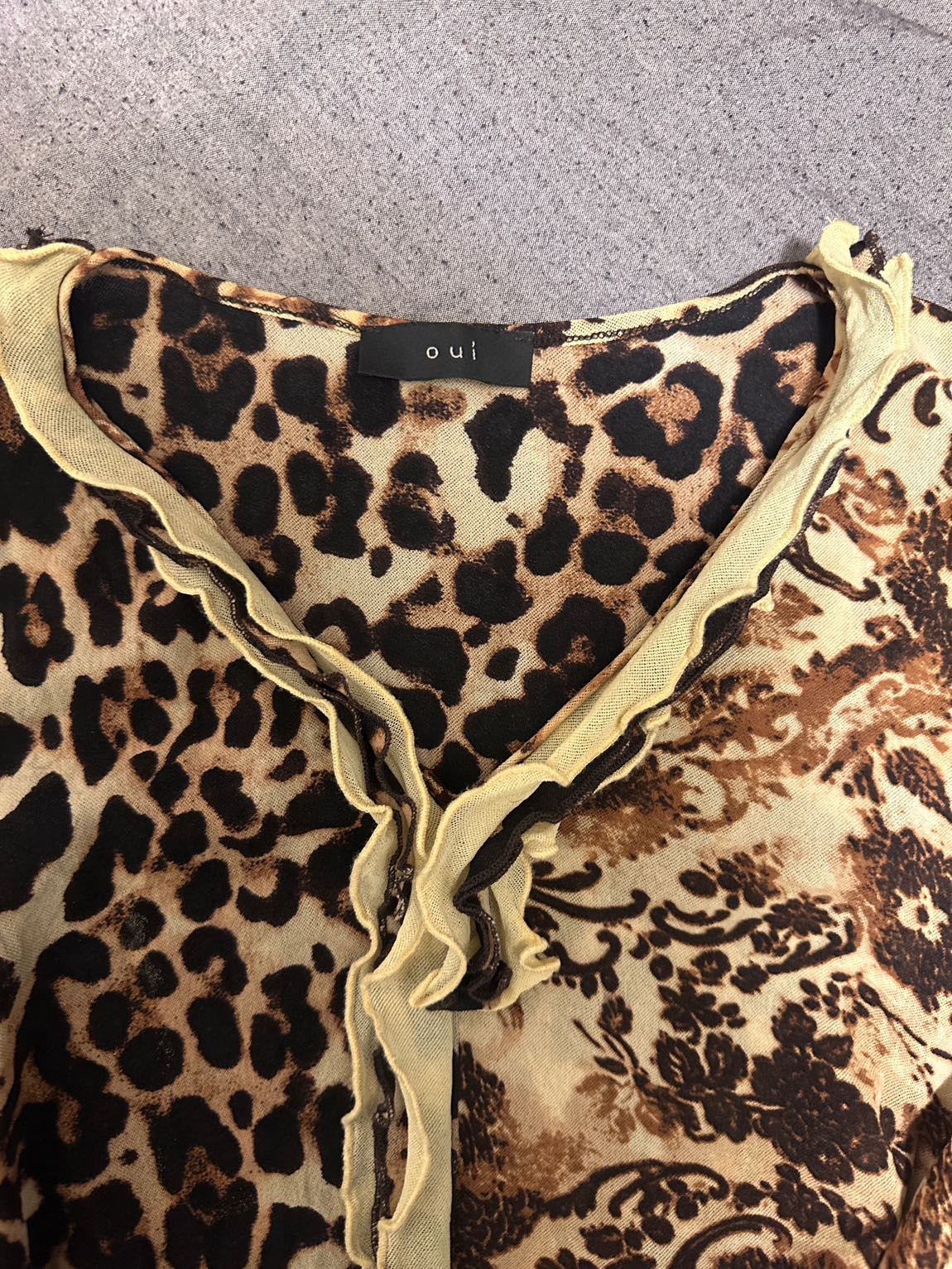 Y2K Vintage Leopar bluz — görsel 2/4