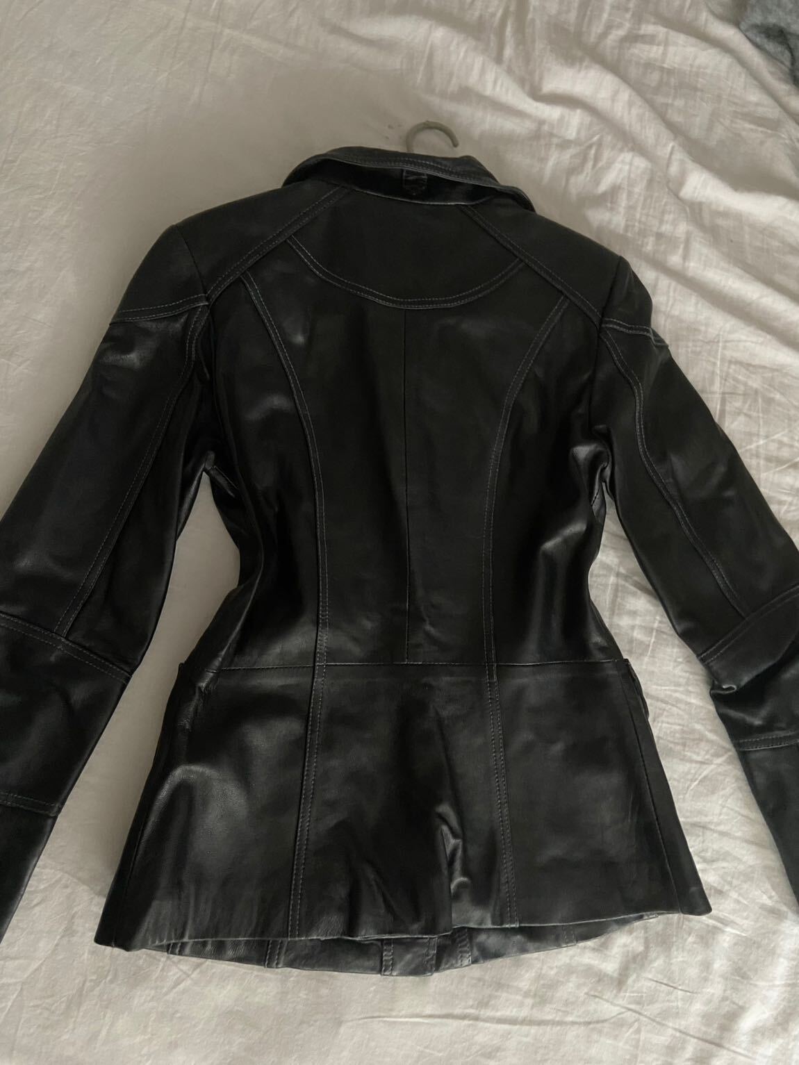 Vintage Valentino Siyah Deri Ceket — görsel 2/3