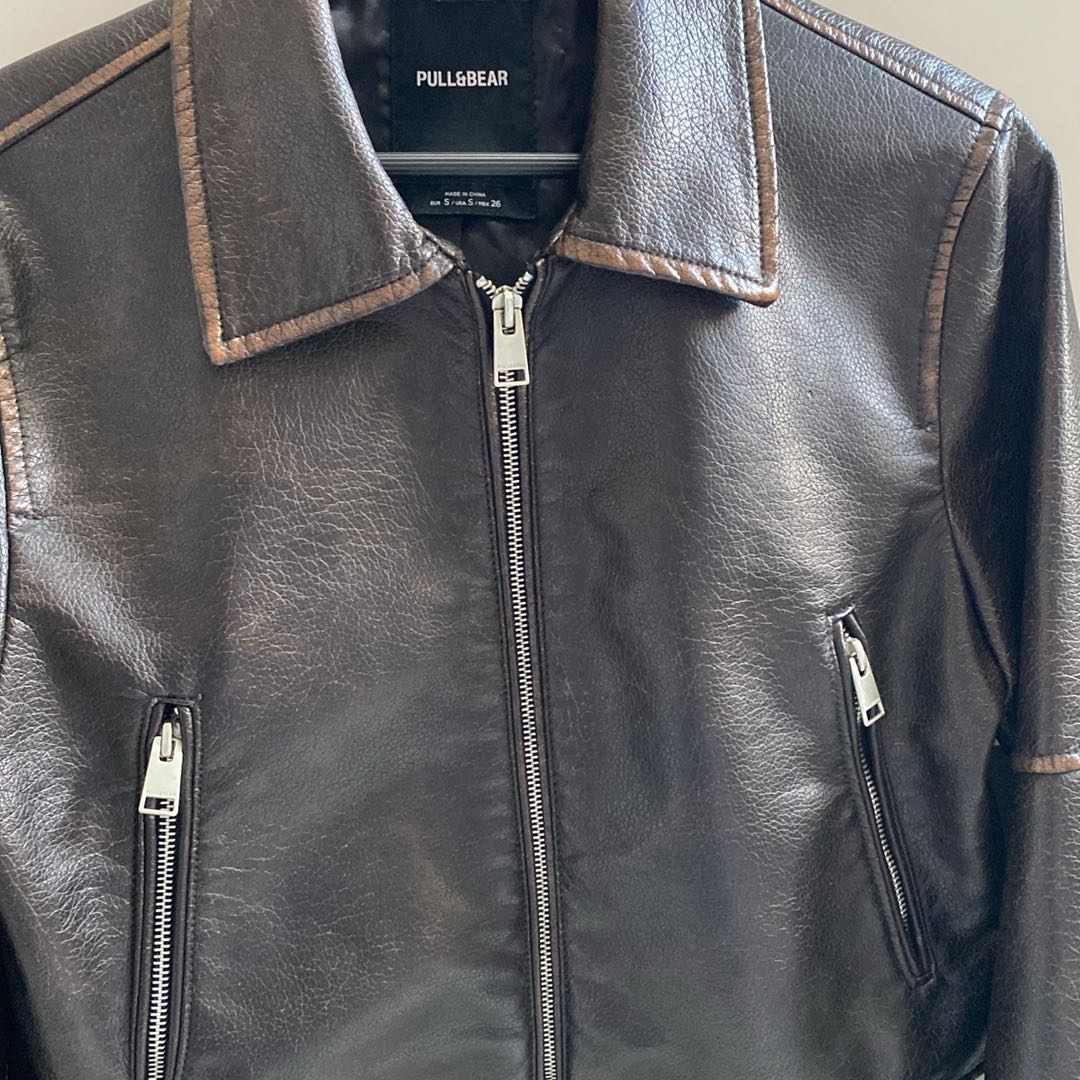Pull&Bear suni deri ceket — görsel 2/8