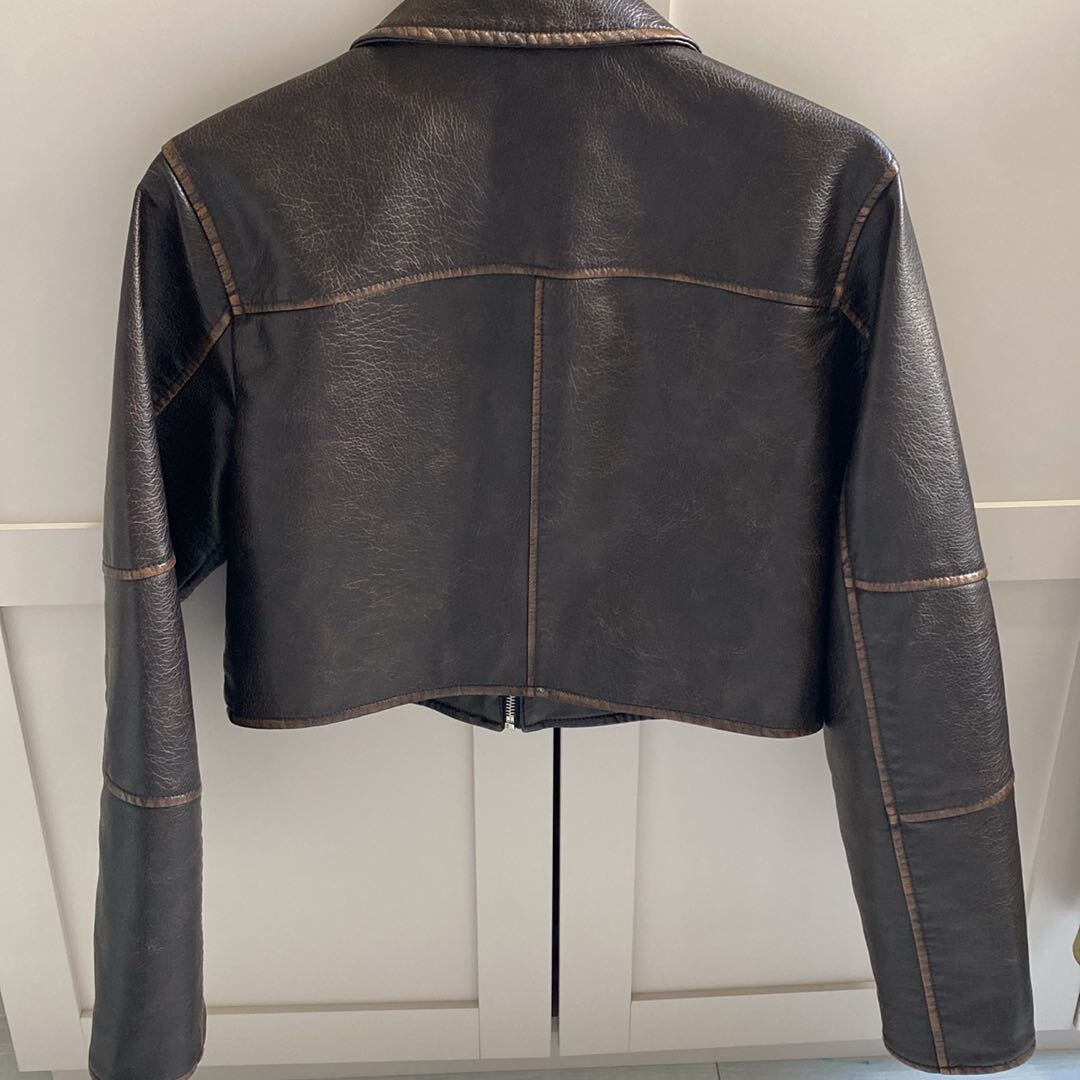Pull&Bear suni deri ceket — görsel 5/8