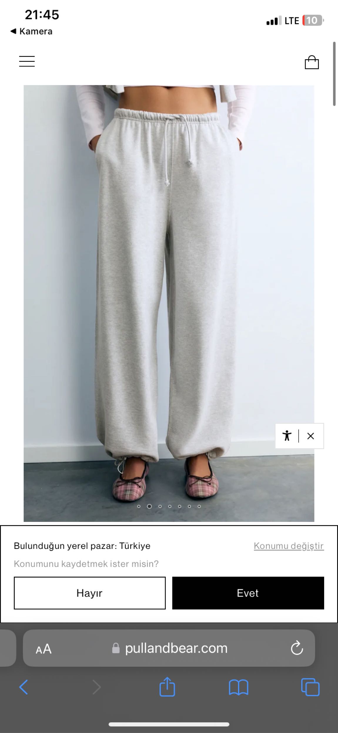 Pull & Bear Gri Eşofman Altı — görsel 5/5
