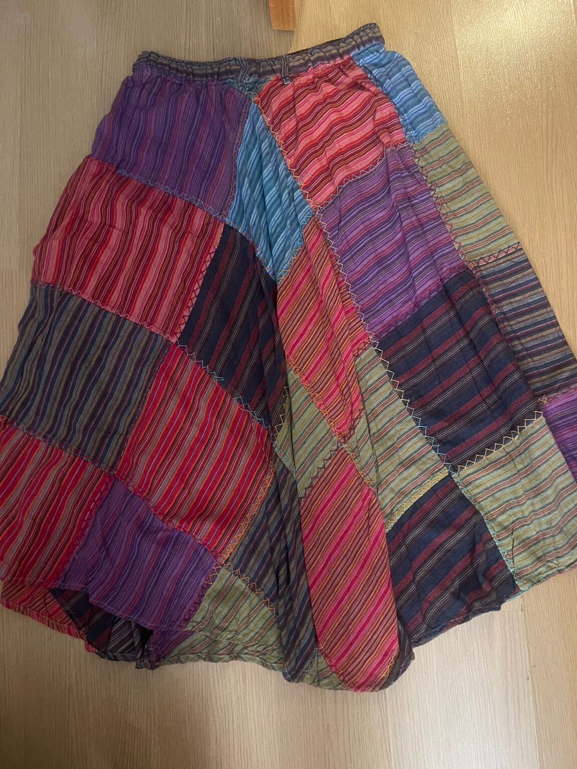 Desenli Patchwork Etek — görsel 4/5