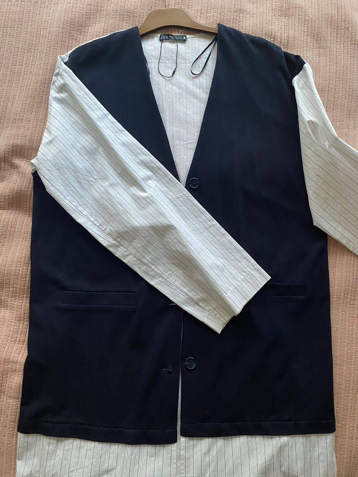 Zara Kontrast Poplin Ceket — görsel 2/5