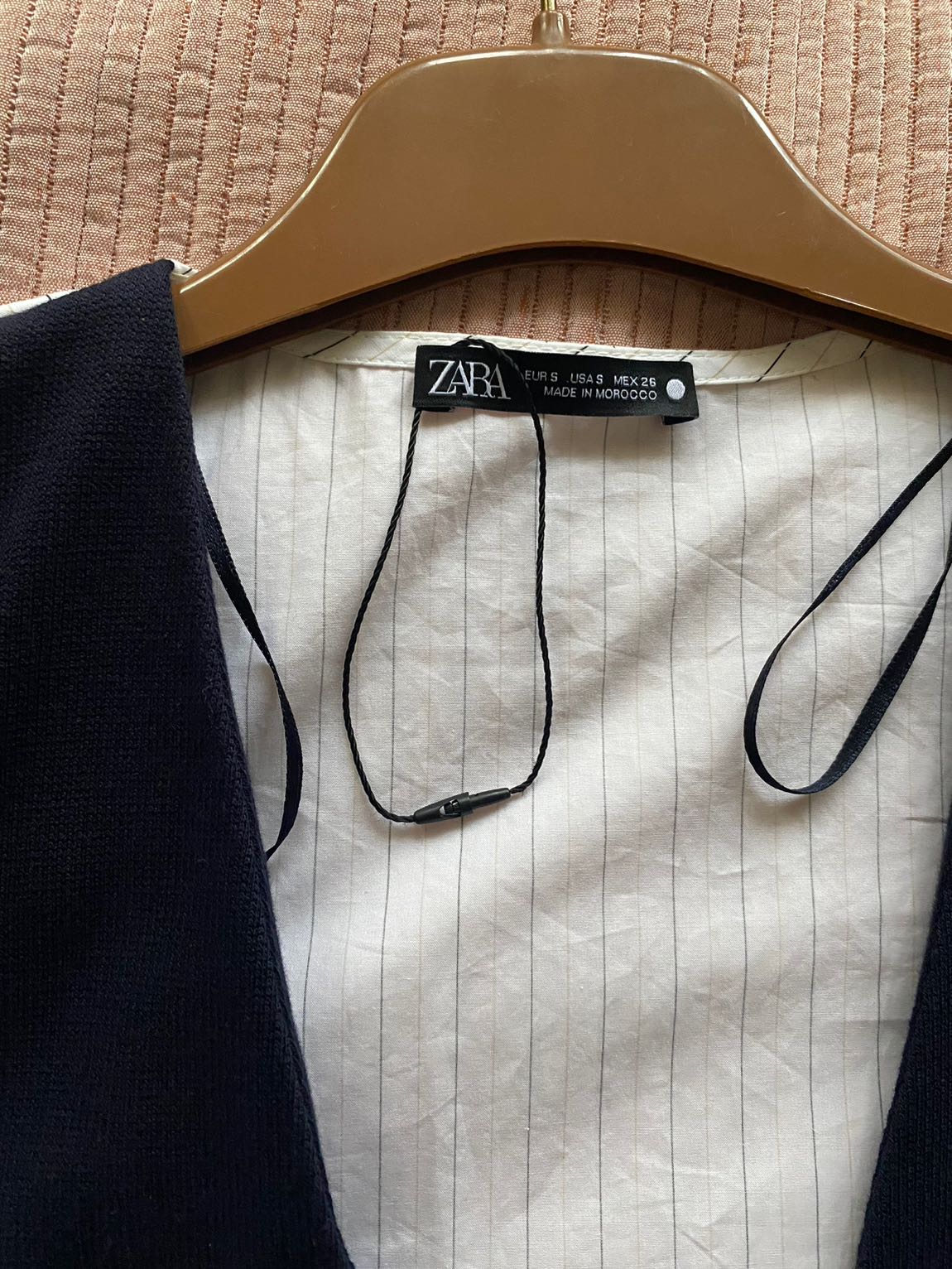 Zara Kontrast Poplin Ceket — görsel 4/5