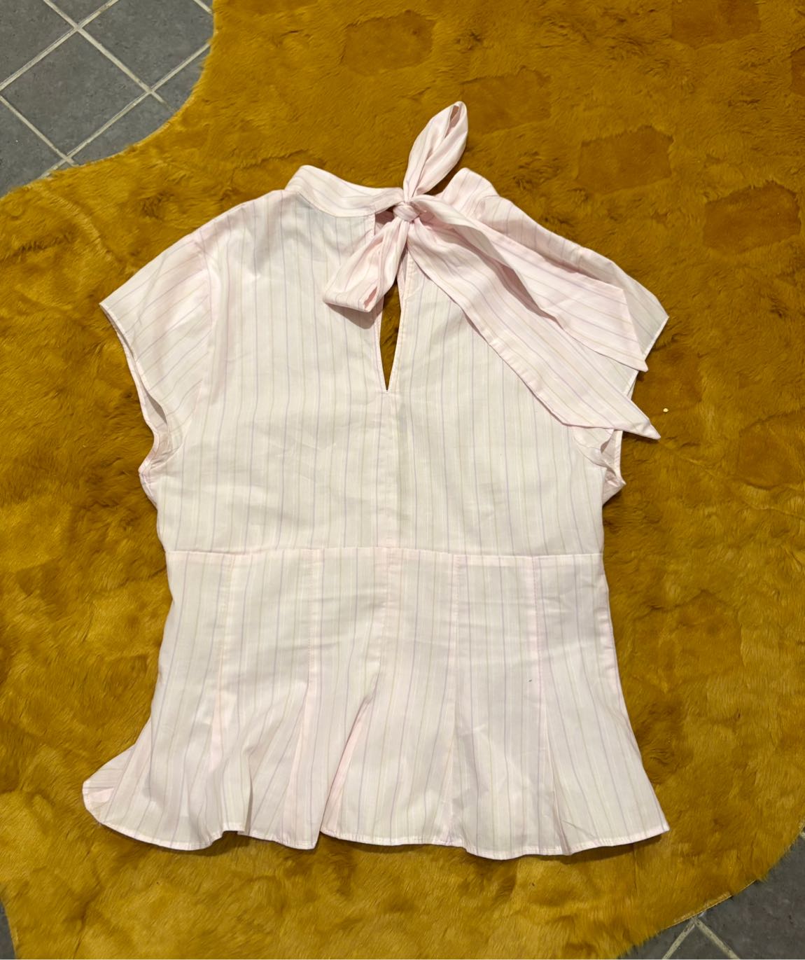 Zara Pembe, Dekolteli Çizgili Gömlek — görsel 5/8