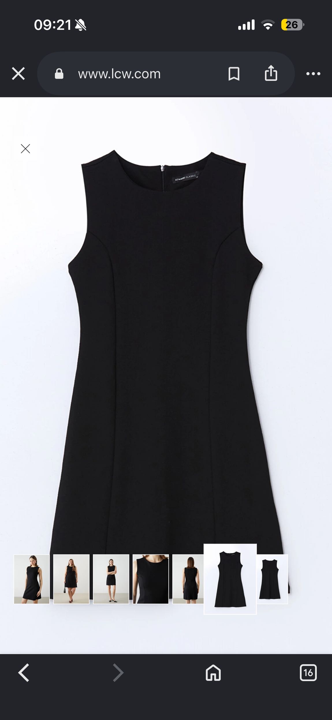 lcw casual siyah elbise — görsel 4/5