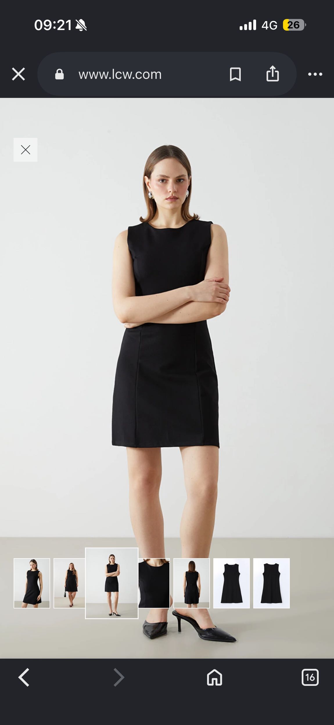 lcw casual siyah elbise — görsel 2/5