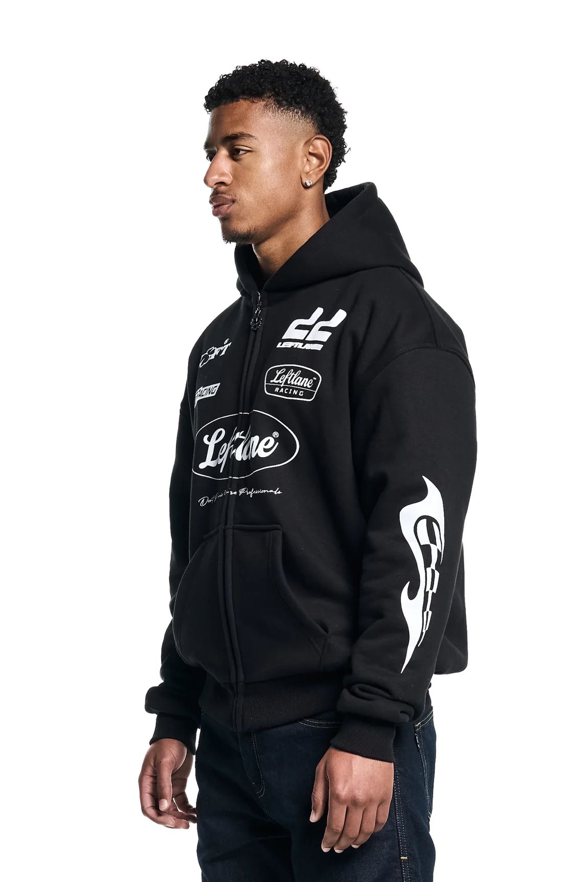 Leftlane Racing Fermuarlı Sweatshirt — görsel 3/9