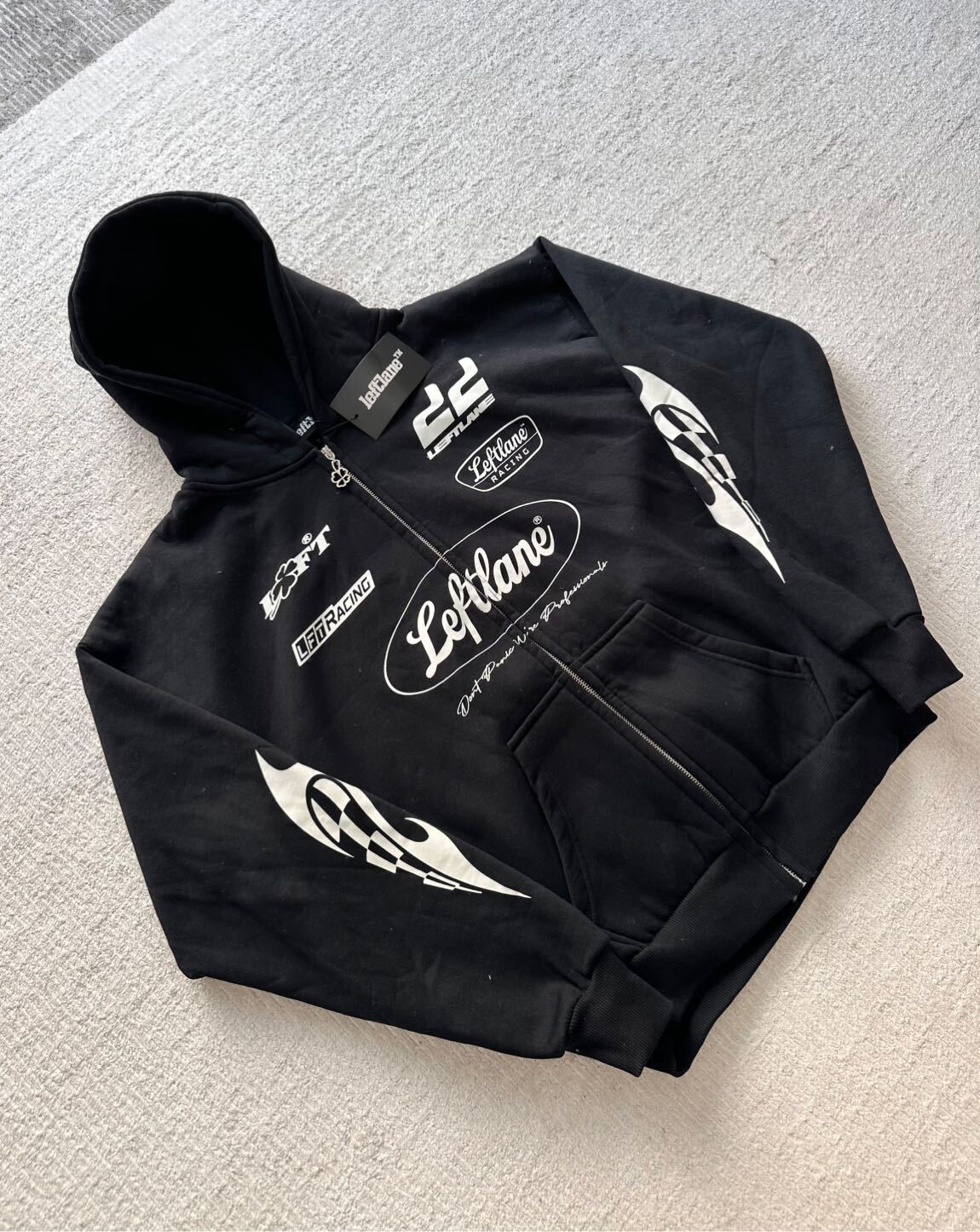 Leftlane Racing Fermuarlı Sweatshirt — görsel 6/9