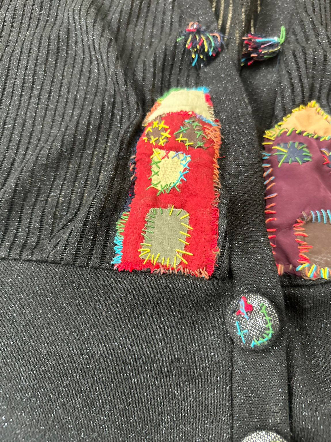 Bohem patchwork Desenli Hırka — görsel 9/12
