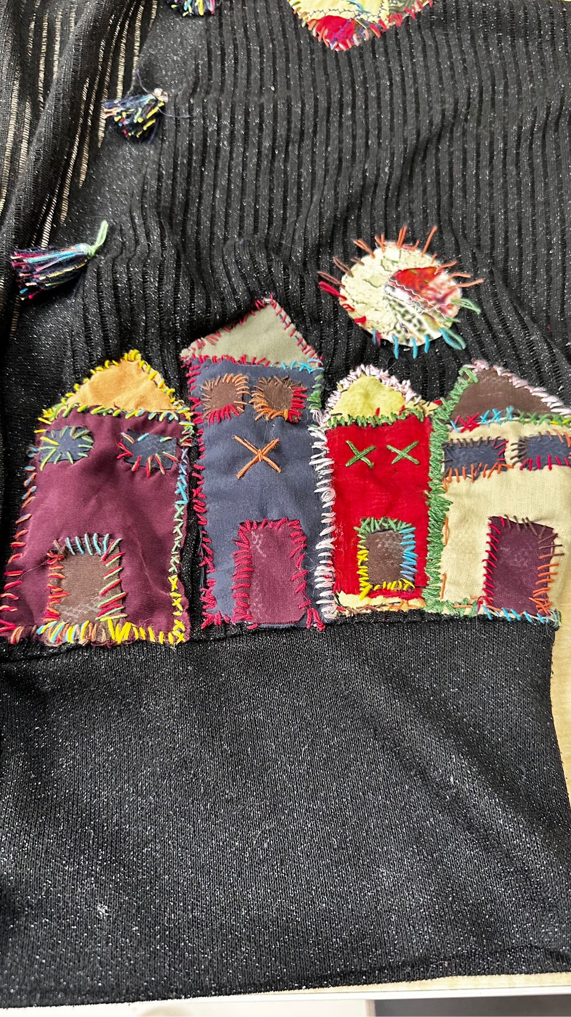 Bohem patchwork Desenli Hırka — görsel 2/12
