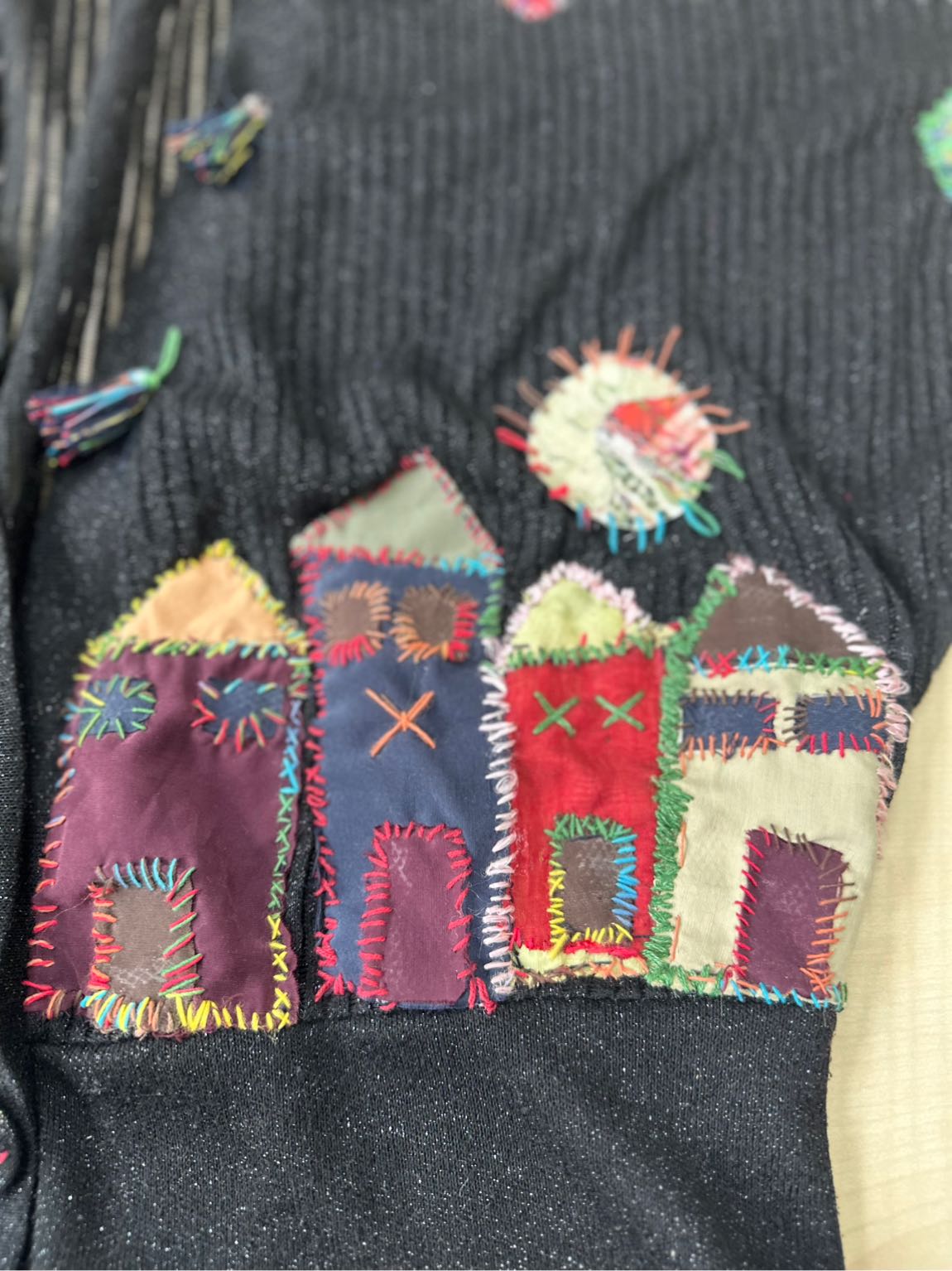 Bohem patchwork Desenli Hırka — görsel 6/12