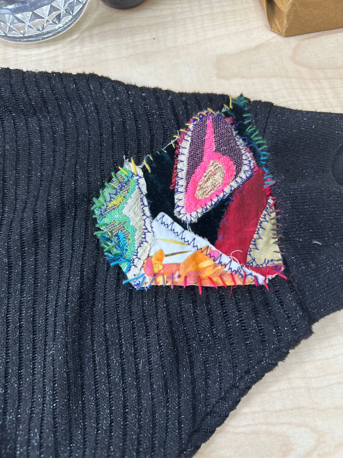 Bohem patchwork Desenli Hırka — görsel 7/12