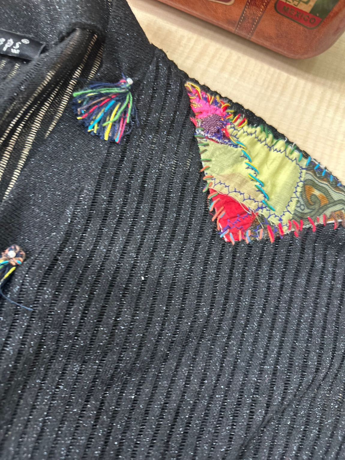 Bohem patchwork Desenli Hırka — görsel 8/12