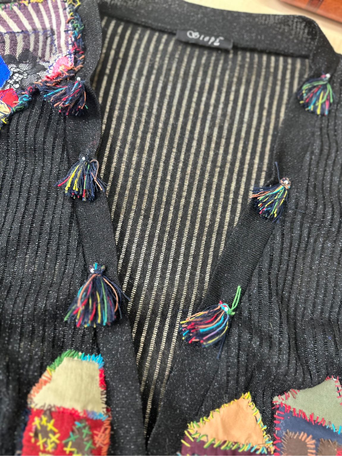 Bohem patchwork Desenli Hırka — görsel 11/12