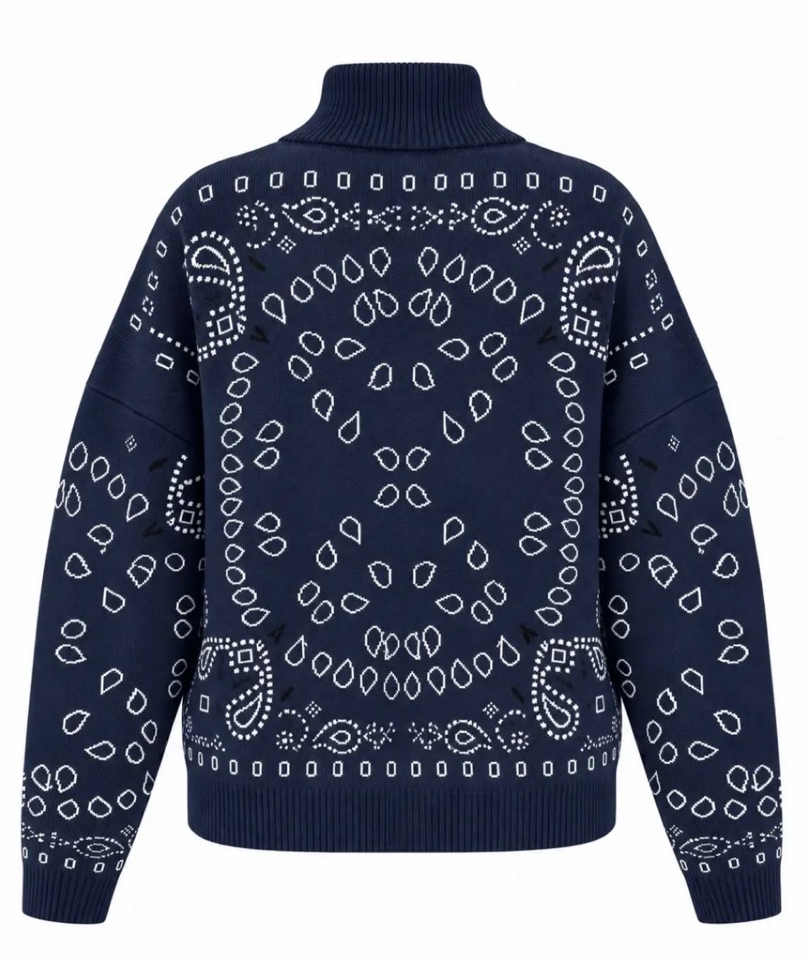Lacivert Cardigan Kujten Fermuarlı Hırka — görsel 3/3
