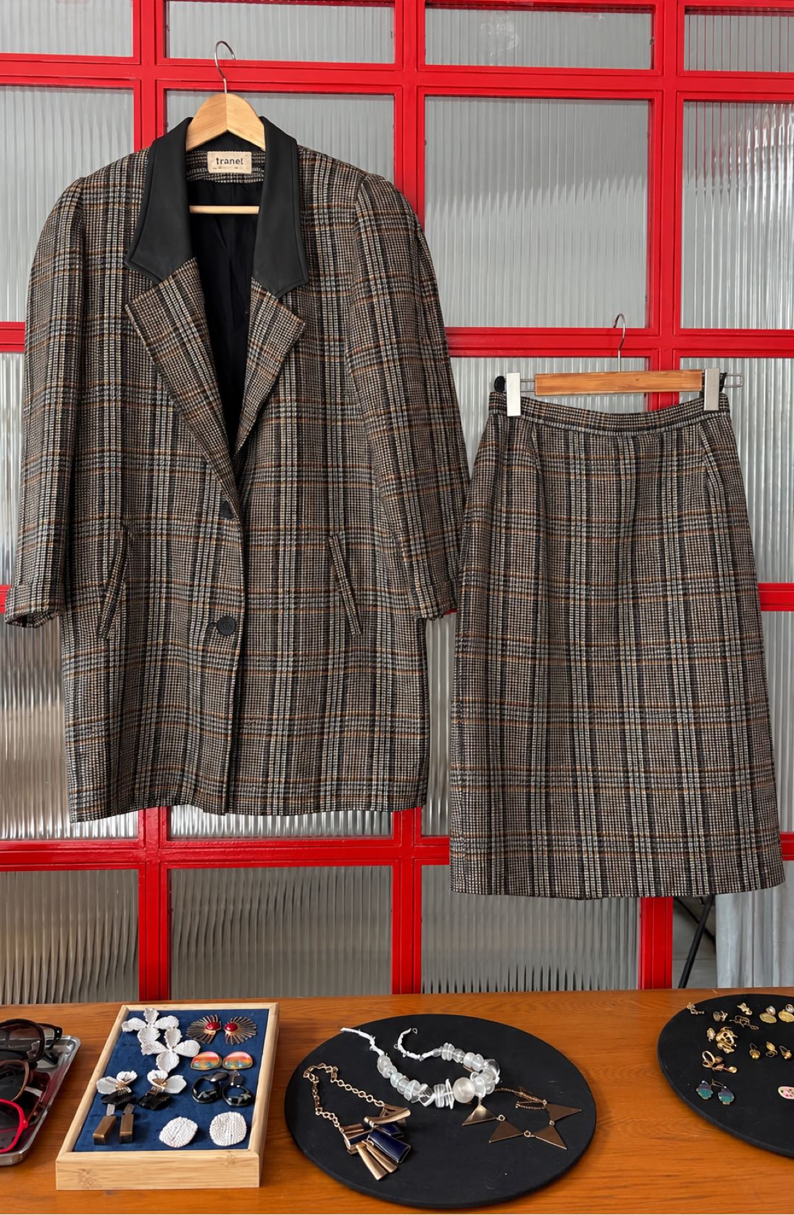 Vintage blazer ve etek takım — görsel 4/9