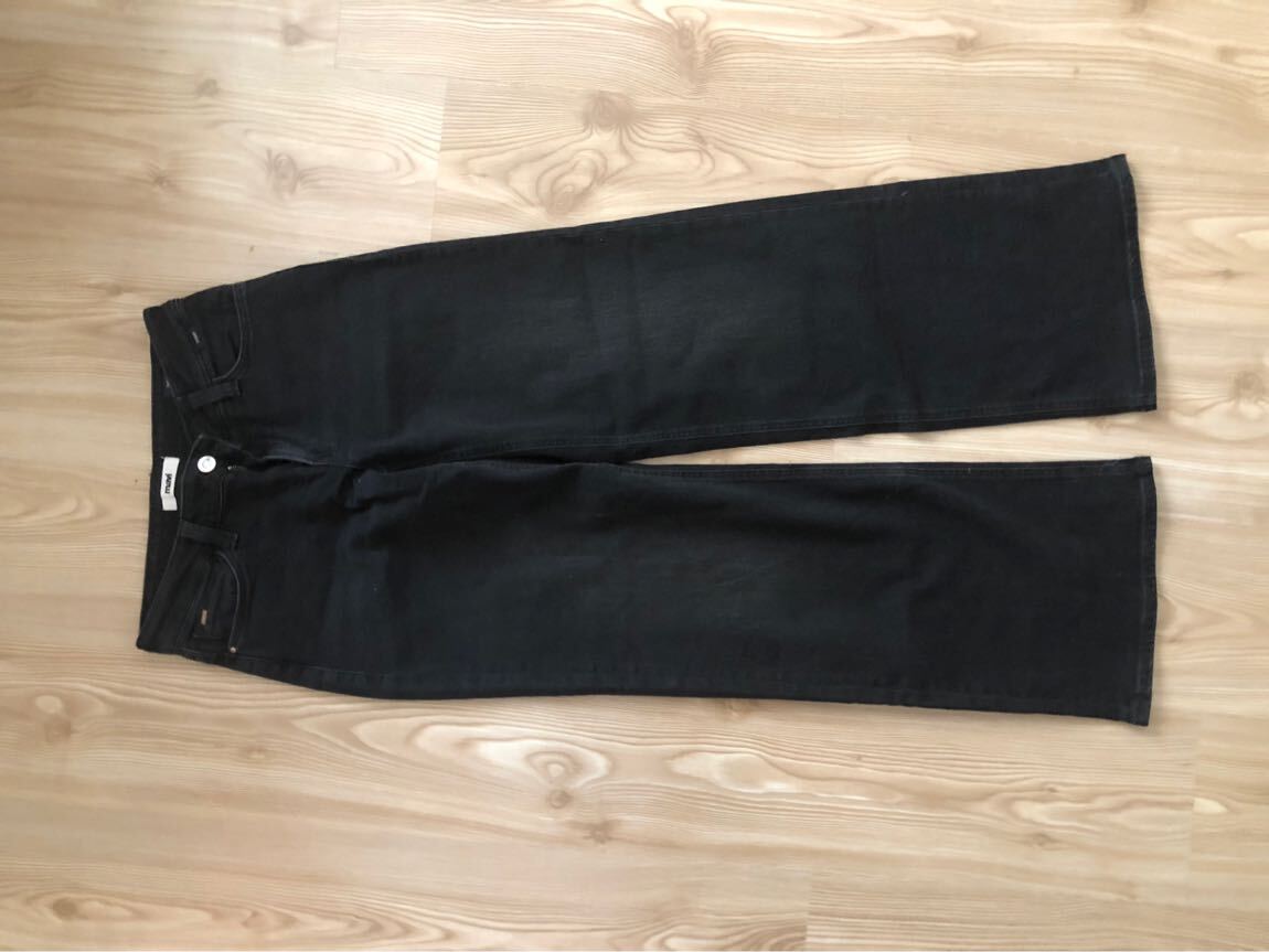 Mavi Siyah Jean Bol Paça Pantolon — görsel 2/6