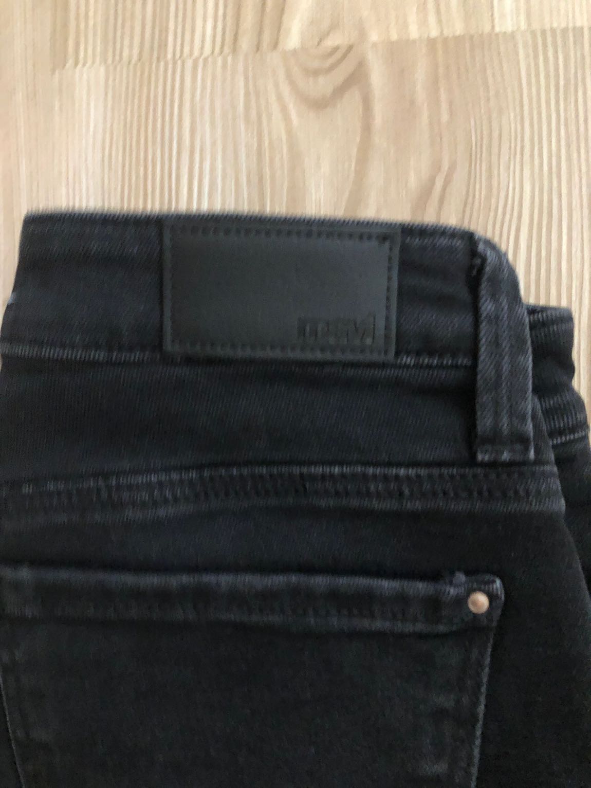 Mavi Siyah Jean Bol Paça Pantolon — görsel 4/6