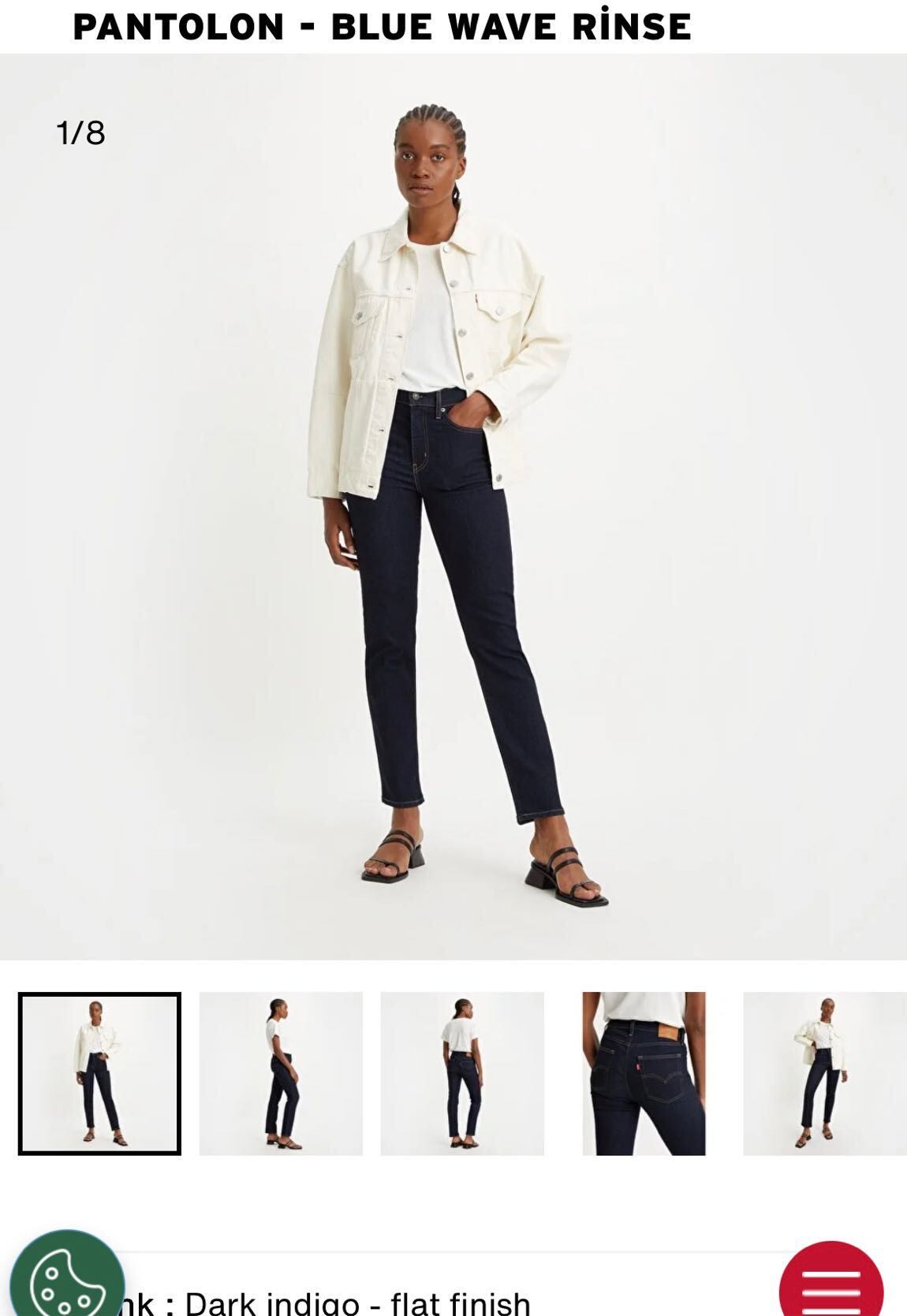 Levis 724 high rise straight 27 x 30 — görsel 4/7