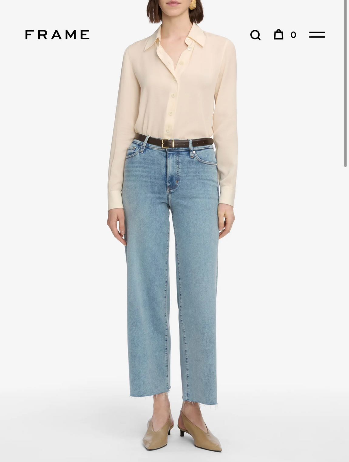 Frame Le Slim Palazzo Crop Jean 🤍✨ — görsel 7/14
