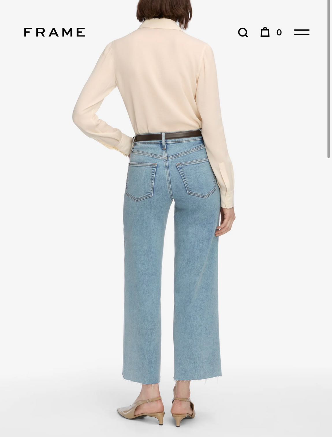 Frame Le Slim Palazzo Crop Jean 🤍✨ — görsel 6/14