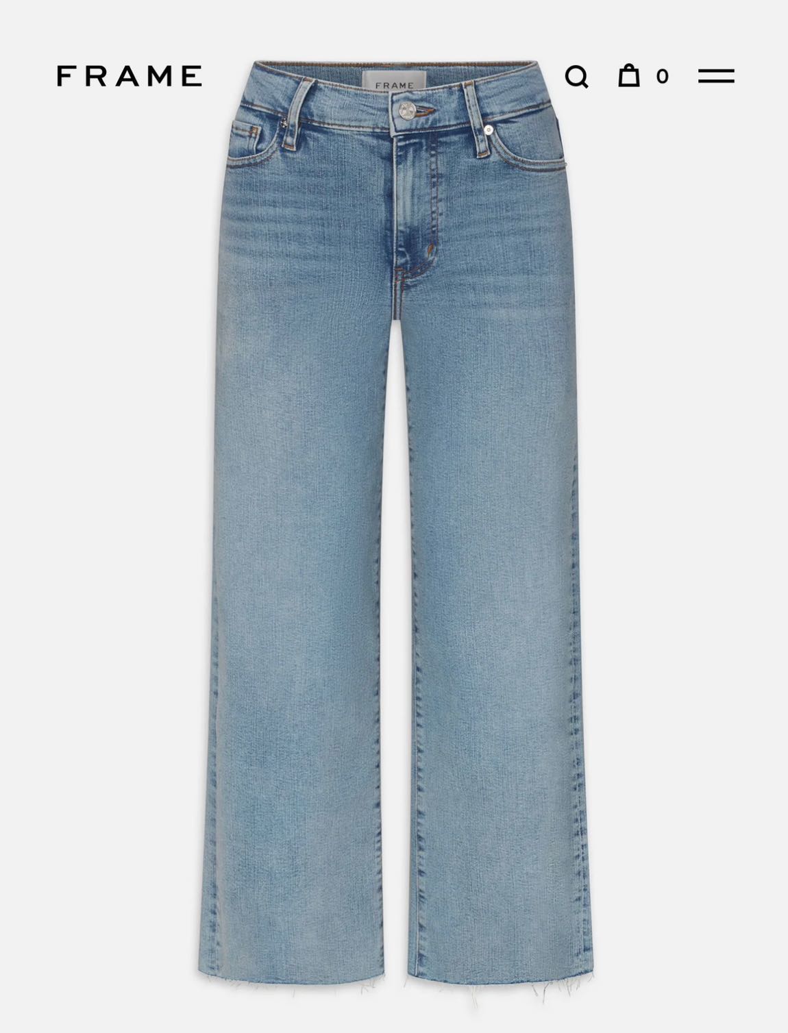 Frame Le Slim Palazzo Crop Jean 🤍✨ — görsel 5/14