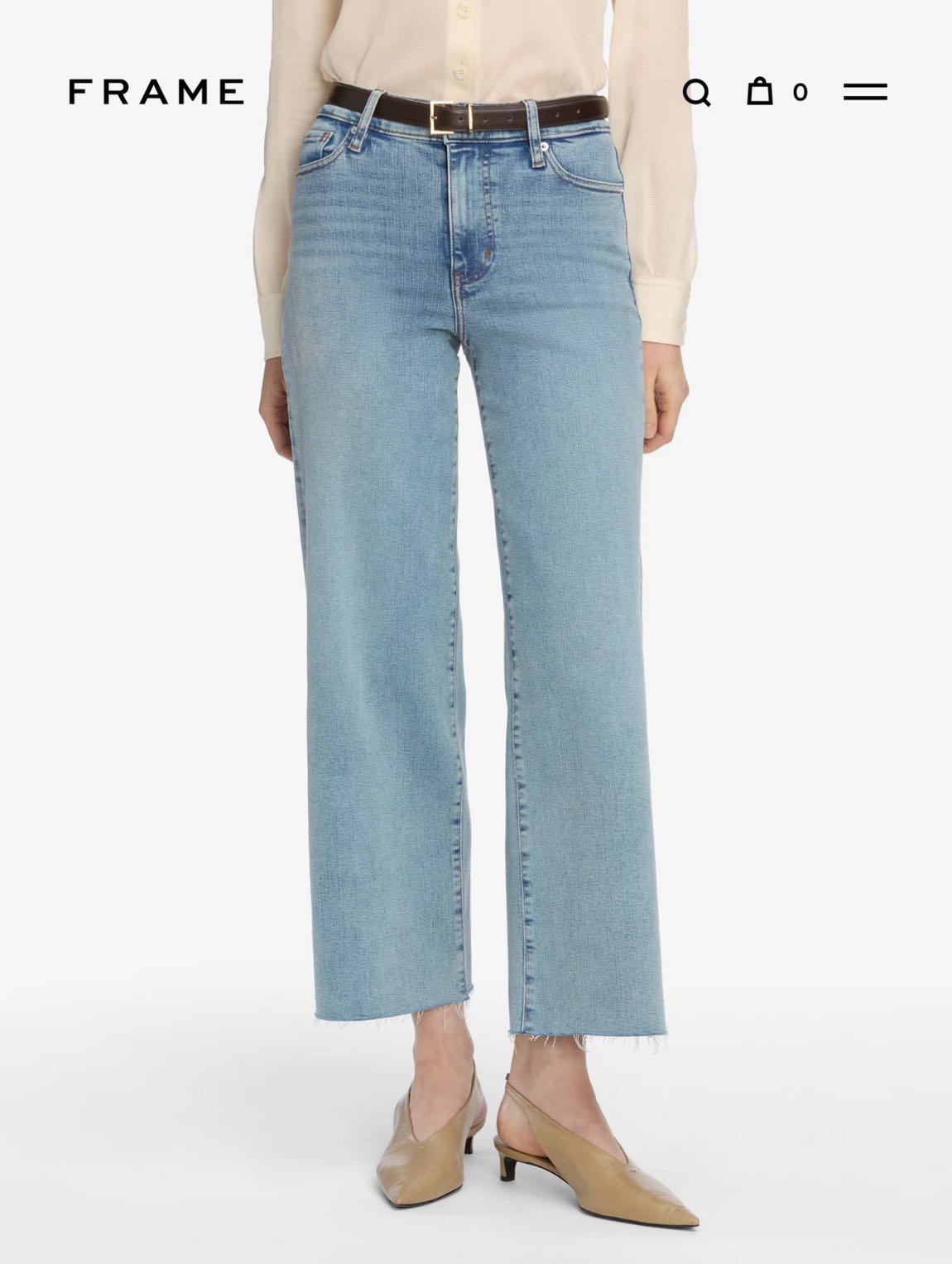 Frame Le Slim Palazzo Crop Jean 🤍✨ — görsel 8/14