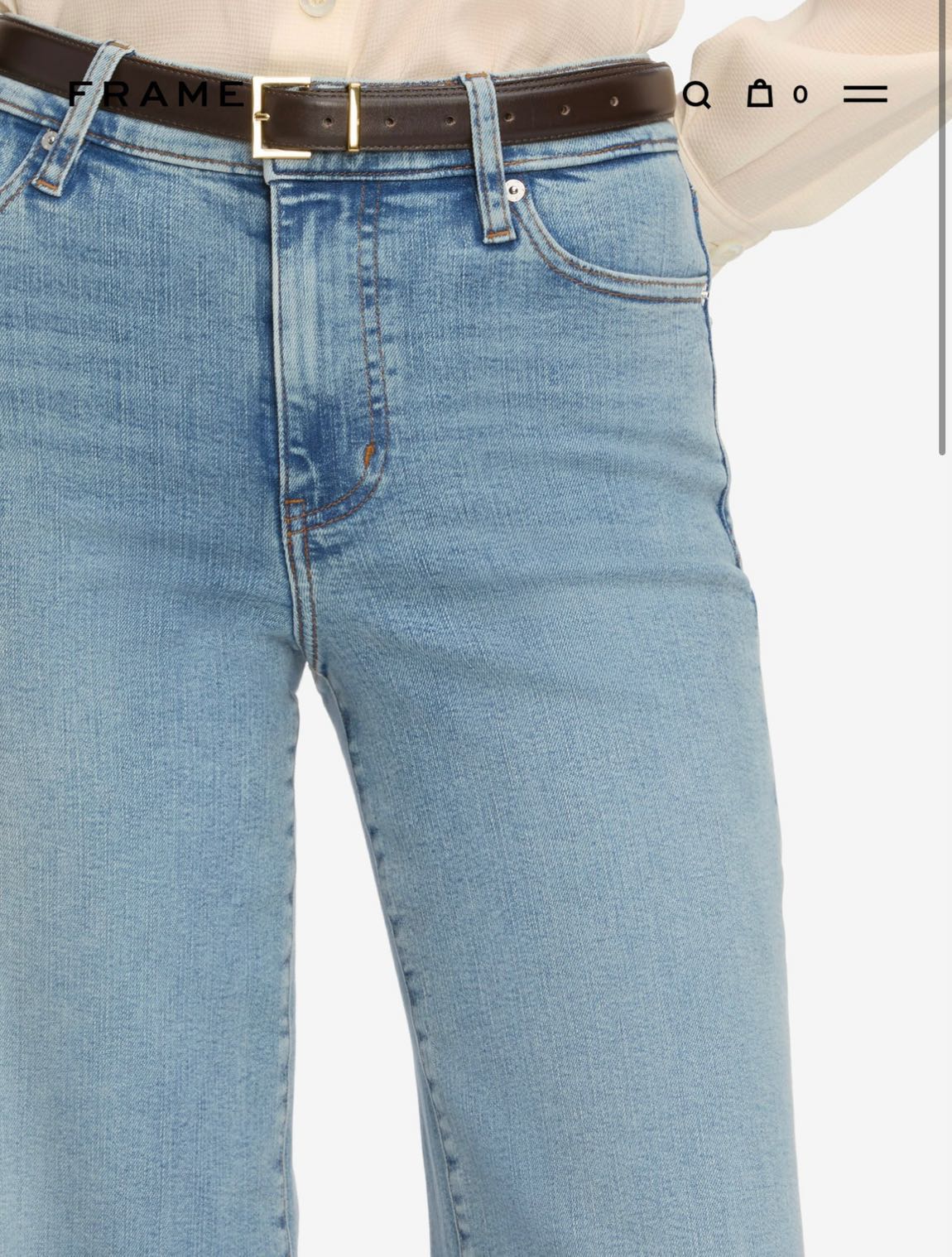 Frame Le Slim Palazzo Crop Jean 🤍✨ — görsel 9/14