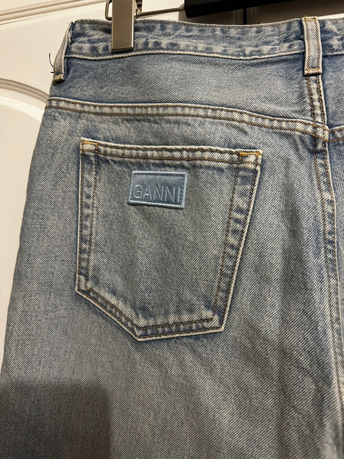 GANNI Mavi Yüksek Bel Kot Pantolon 30/32 — görsel 8/8