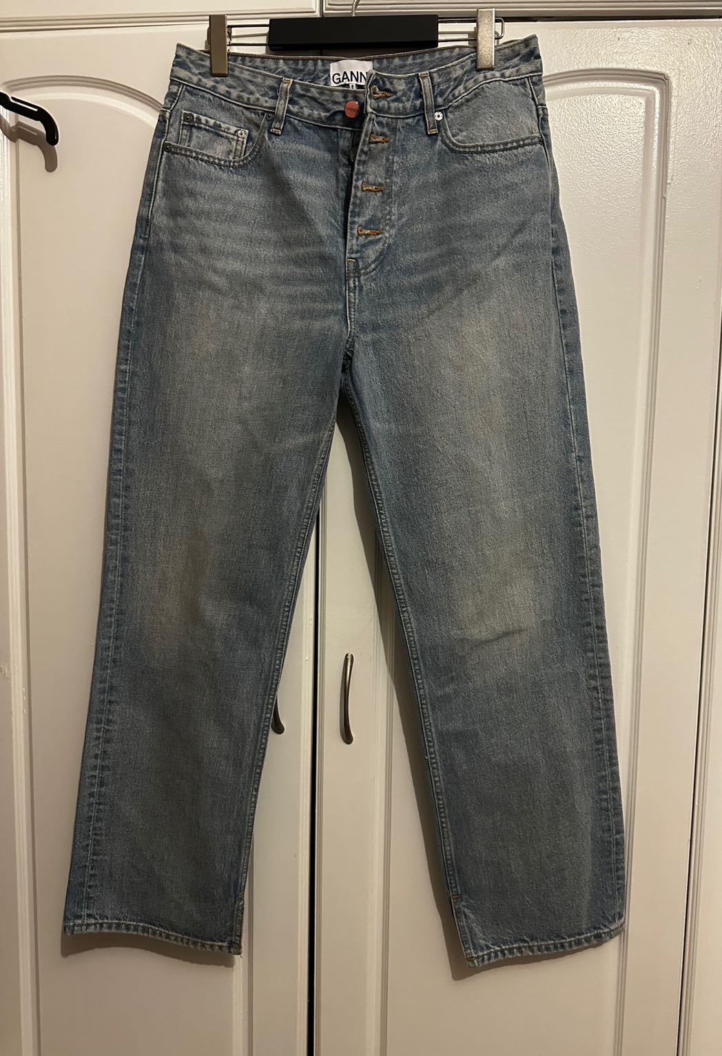 GANNI Mavi Yüksek Bel Kot Pantolon 30/32 — görsel 5/8