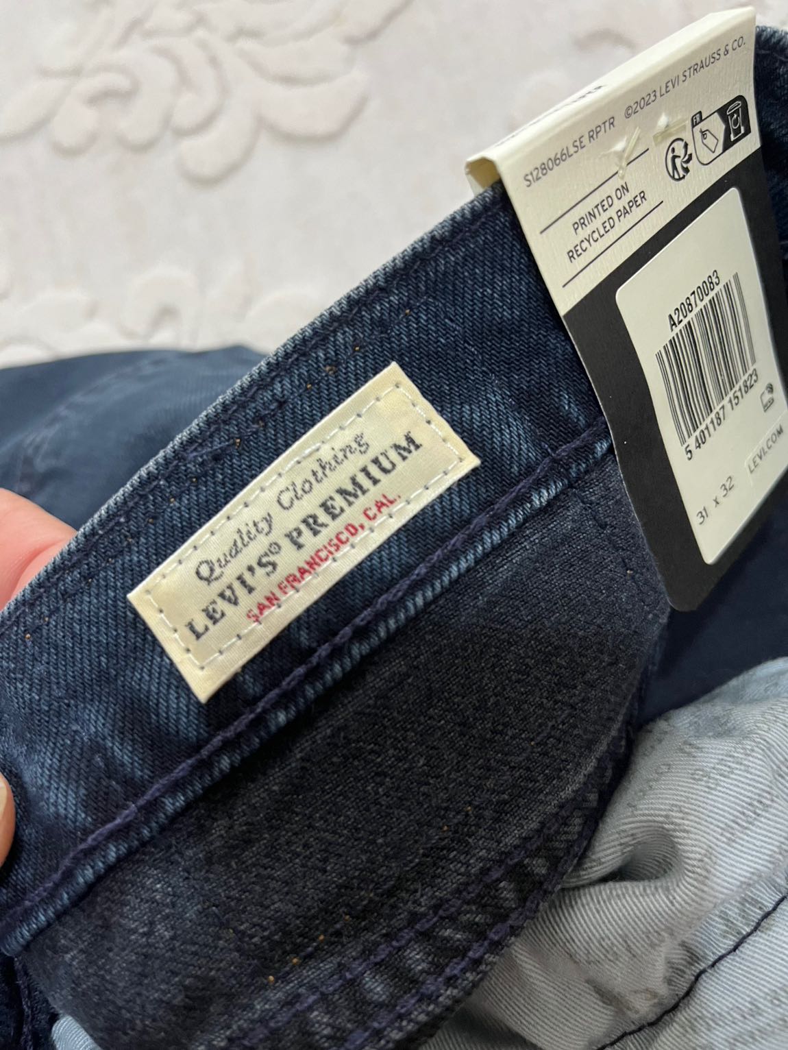 Orjinal Levi's 512 erkek kot pantolon — görsel 8/9
