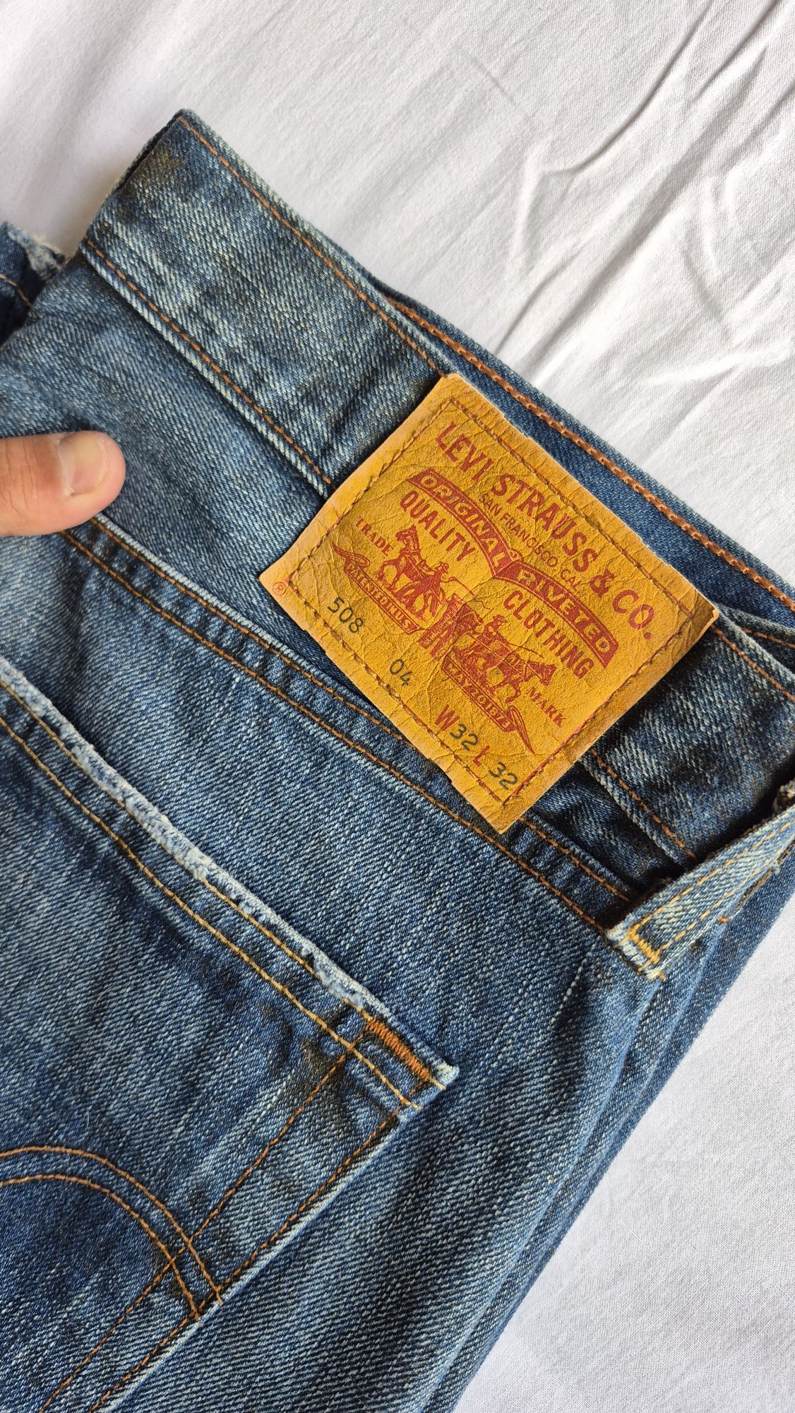 levis 508 vintage waxed erkek jean — görsel 3/3