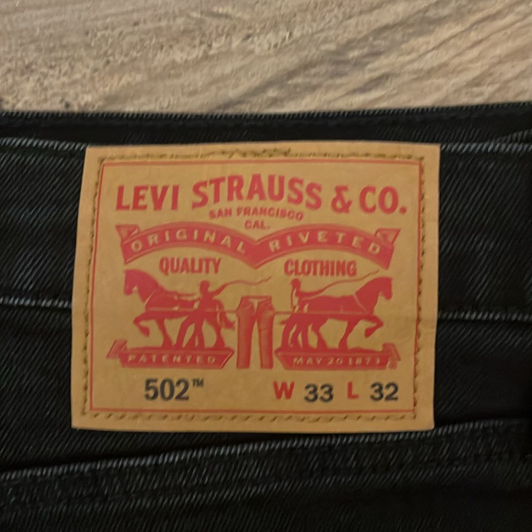 Levis 502 33/32 Siyah Kot Pantolon — görsel 5/6