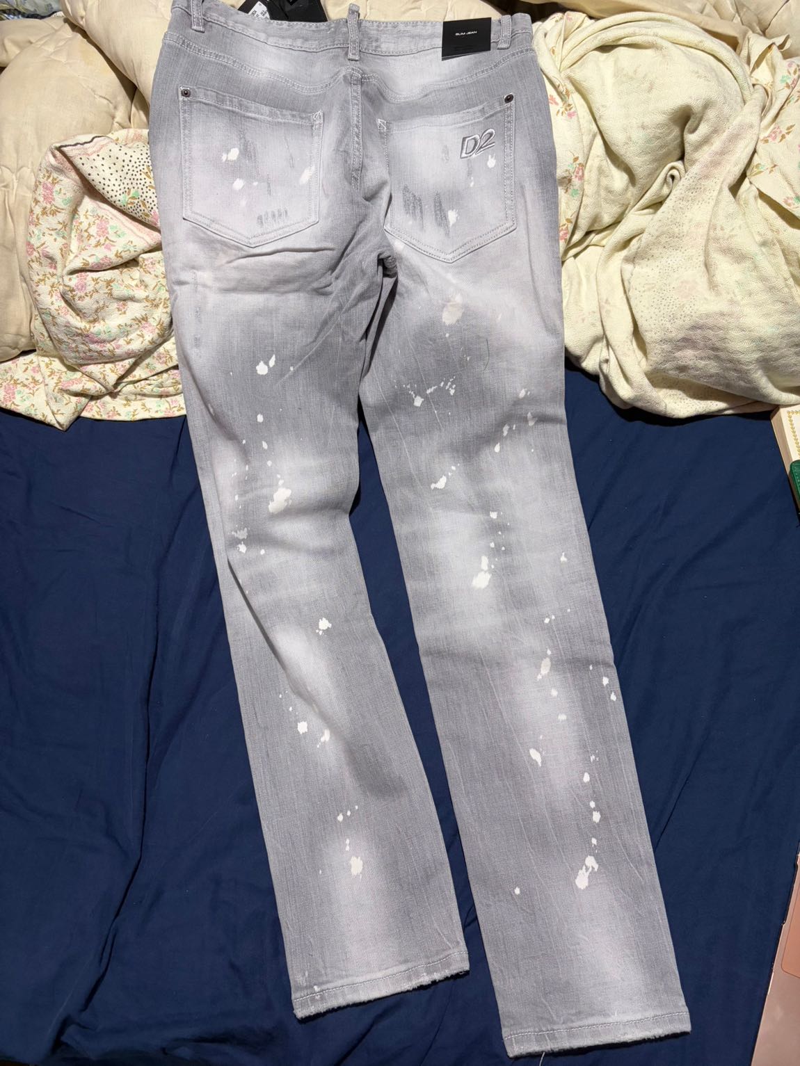 Dsquared2 Gri Yırtık Kot Pantolon — görsel 4/5