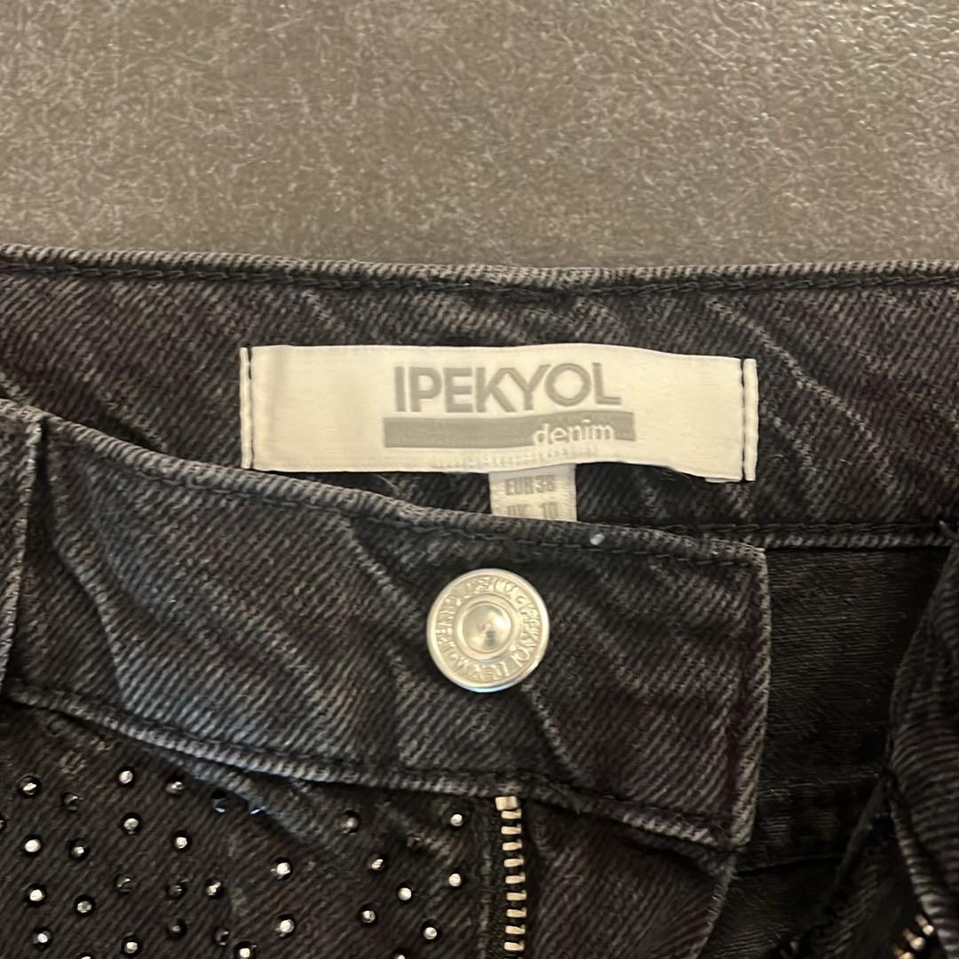 İpekyol Siyah Taş Detaylı Jean Pantolon — görsel 4/6