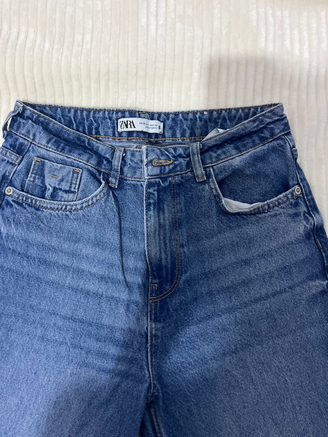 Mavi Yüksek Bel Jean Pantolon — görsel 4/7