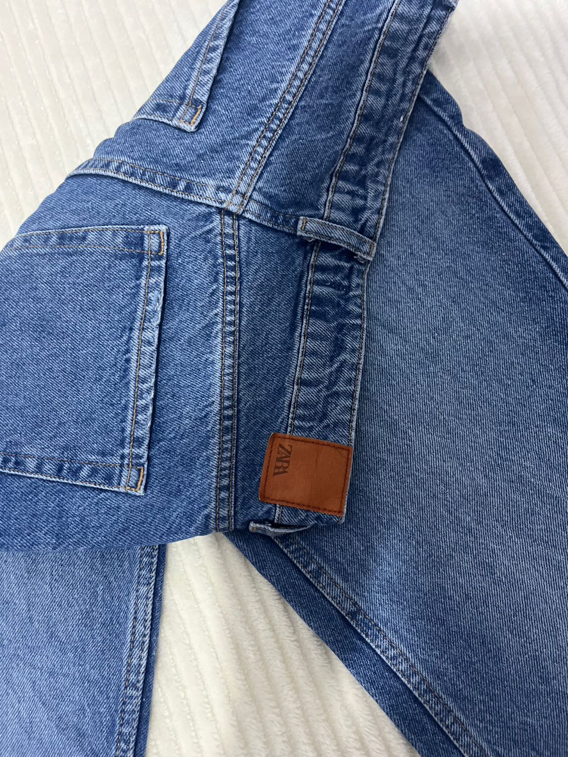 Mavi Yüksek Bel Jean Pantolon — görsel 7/7