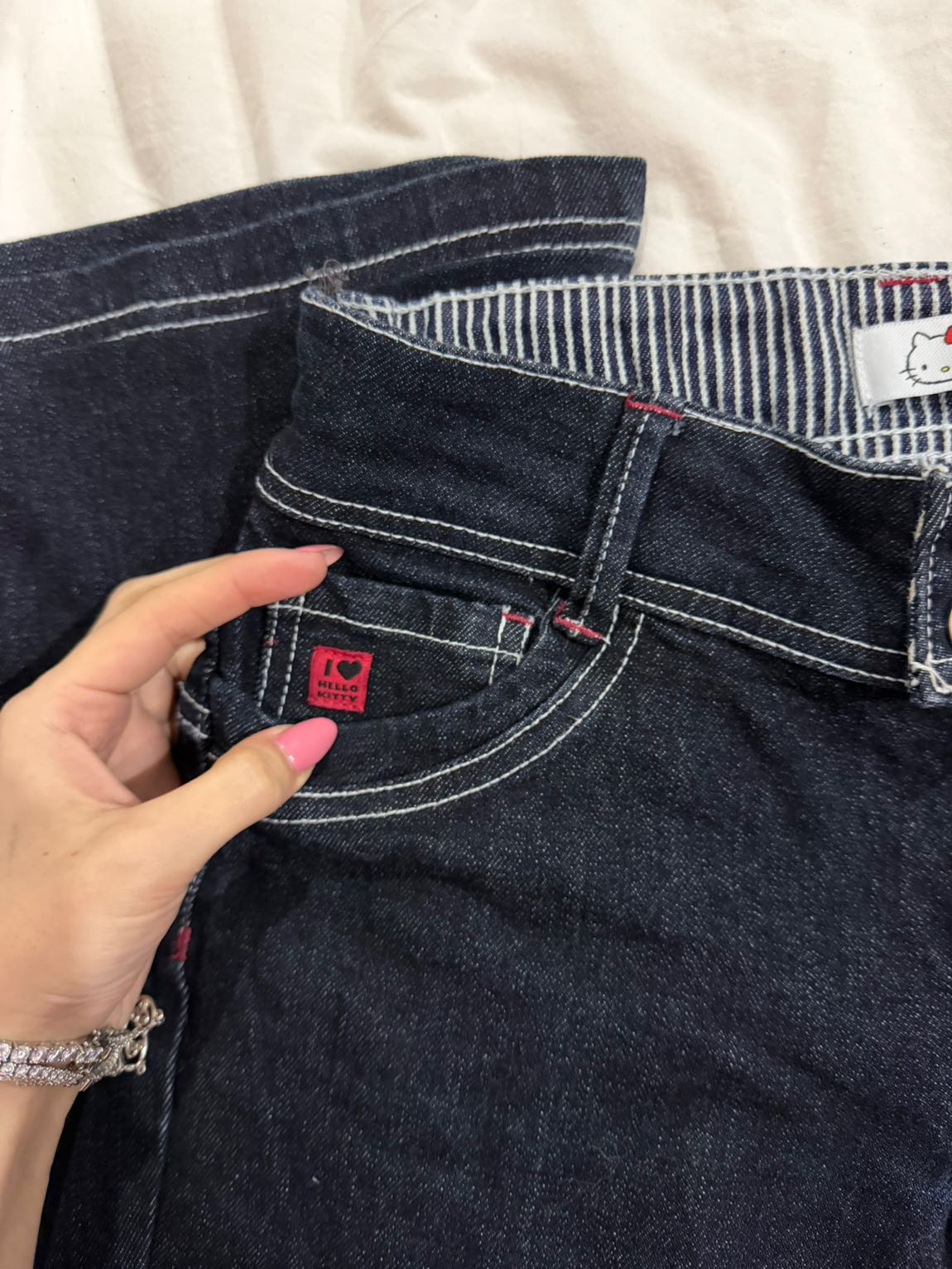Bershka Hello Kitty jean pantolon — görsel 4/7