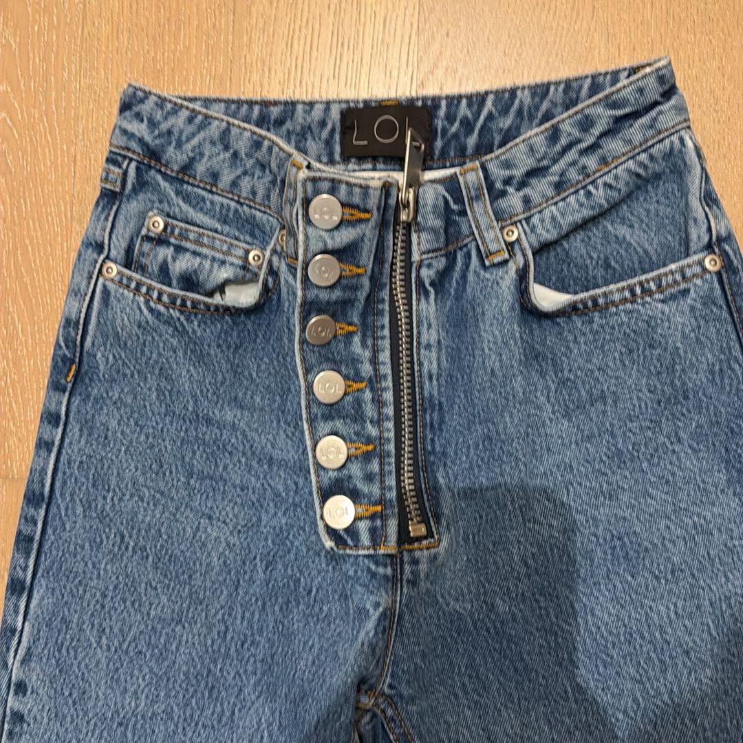 Lol Yüksek Bel Fermuarlı Jean Pantolon — görsel 2/3