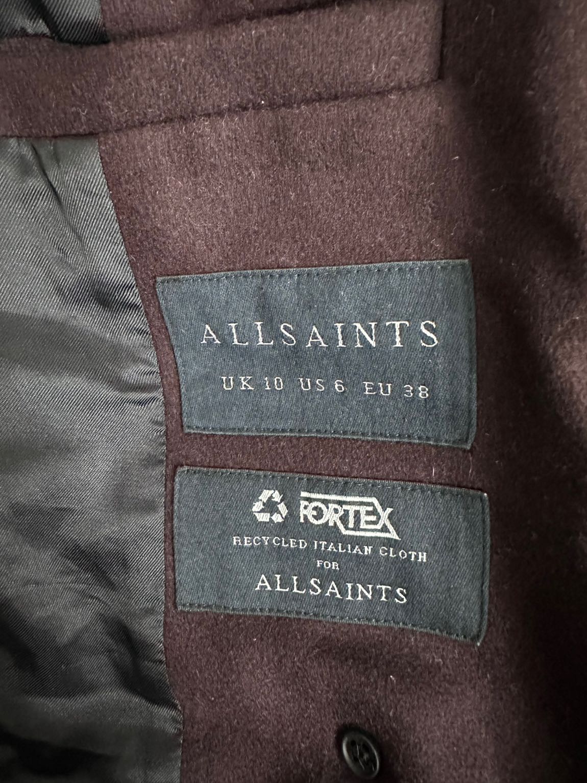 ALLSAINTS YÜN KABAN 💫 — görsel 12/13