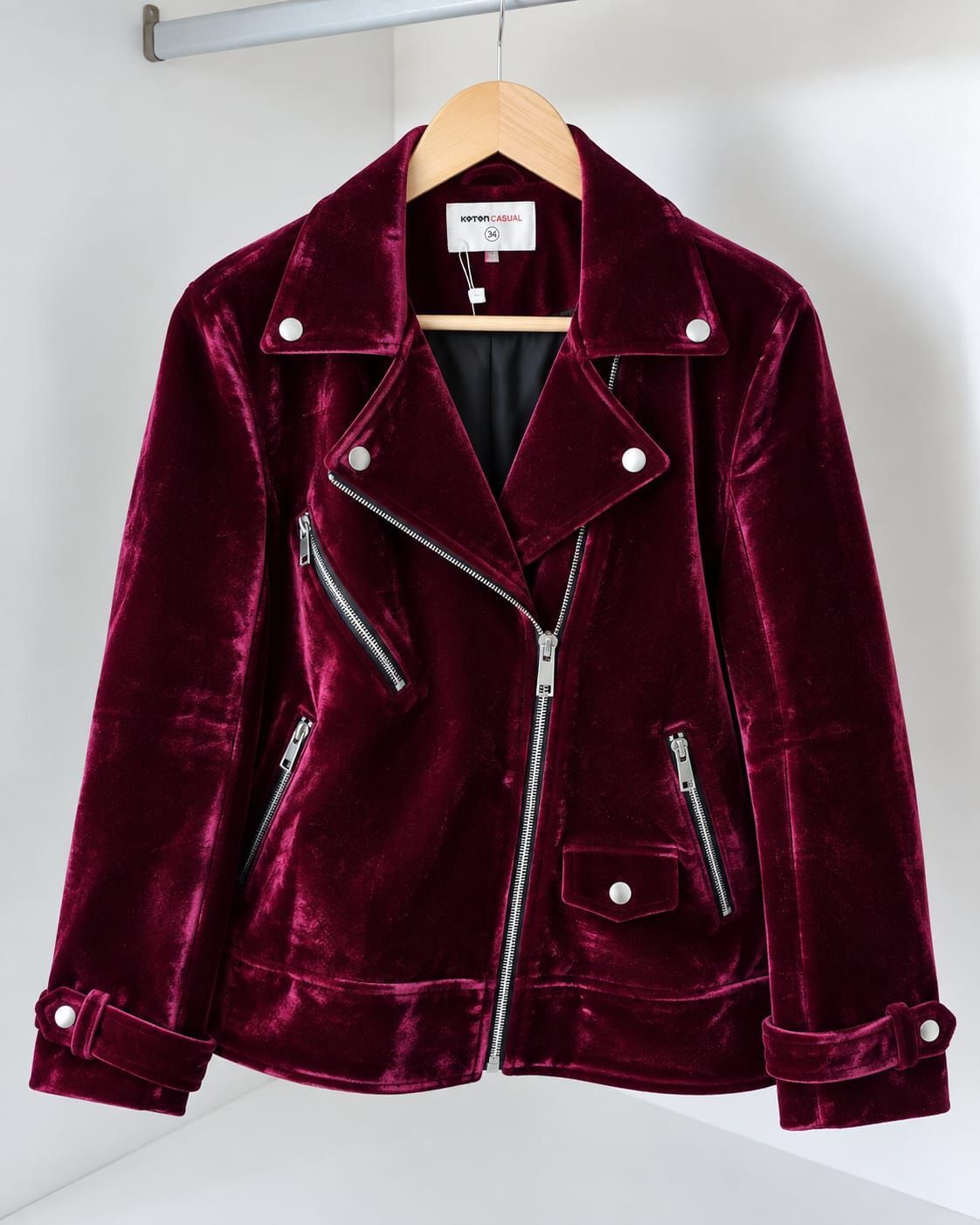 KOTON KADİFE BIKER MONT ✨💖 — görsel 2/7