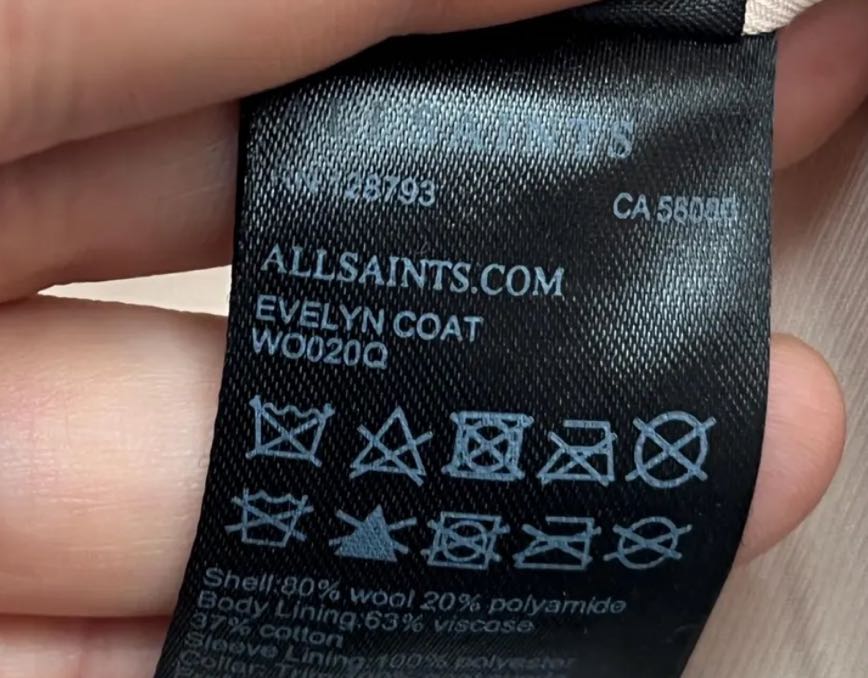 ALLSAINTS %80 GERÇEK YÜN KABAN — görsel 5/6