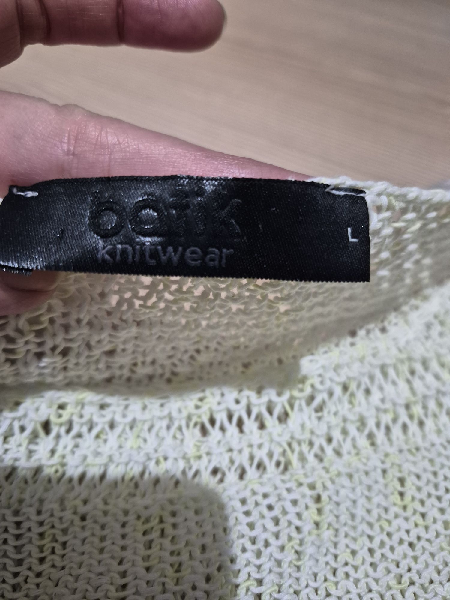 Batik L beden File Ajur kazak — görsel 14/17