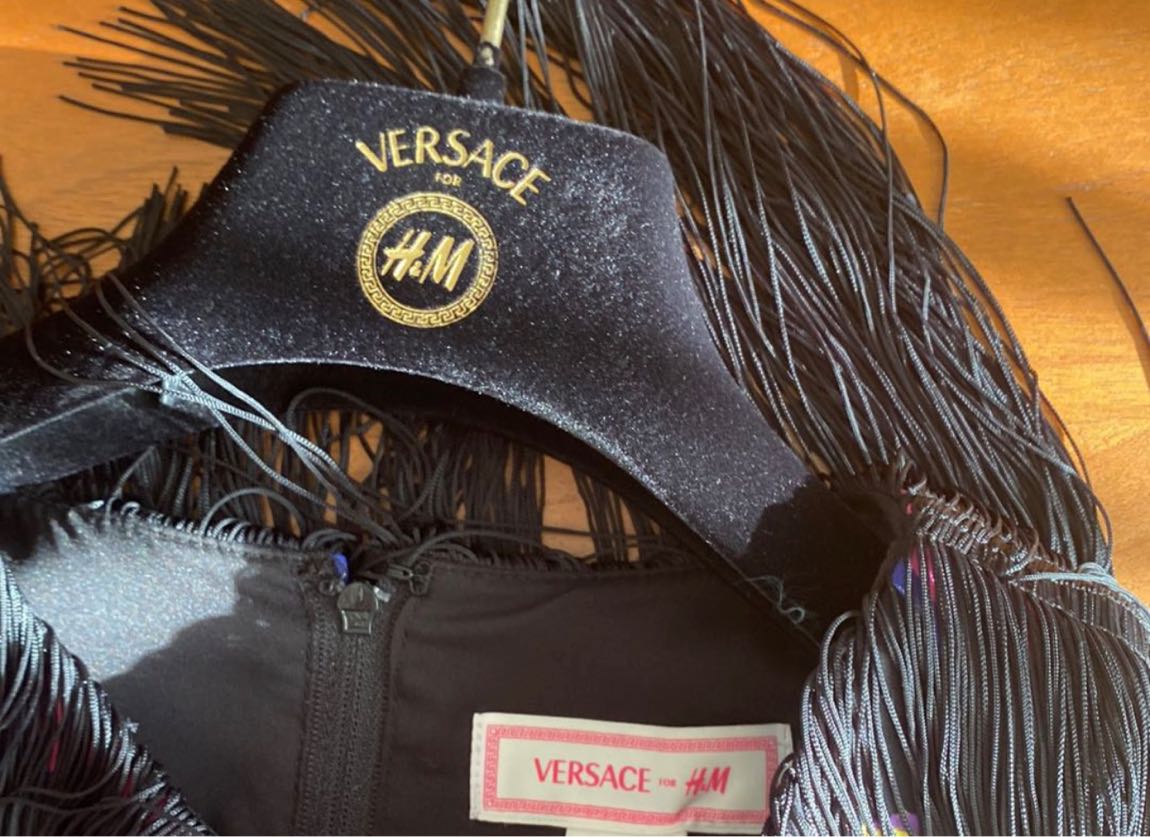 Versace x H&M püsküllü Elbise — görsel 8/9