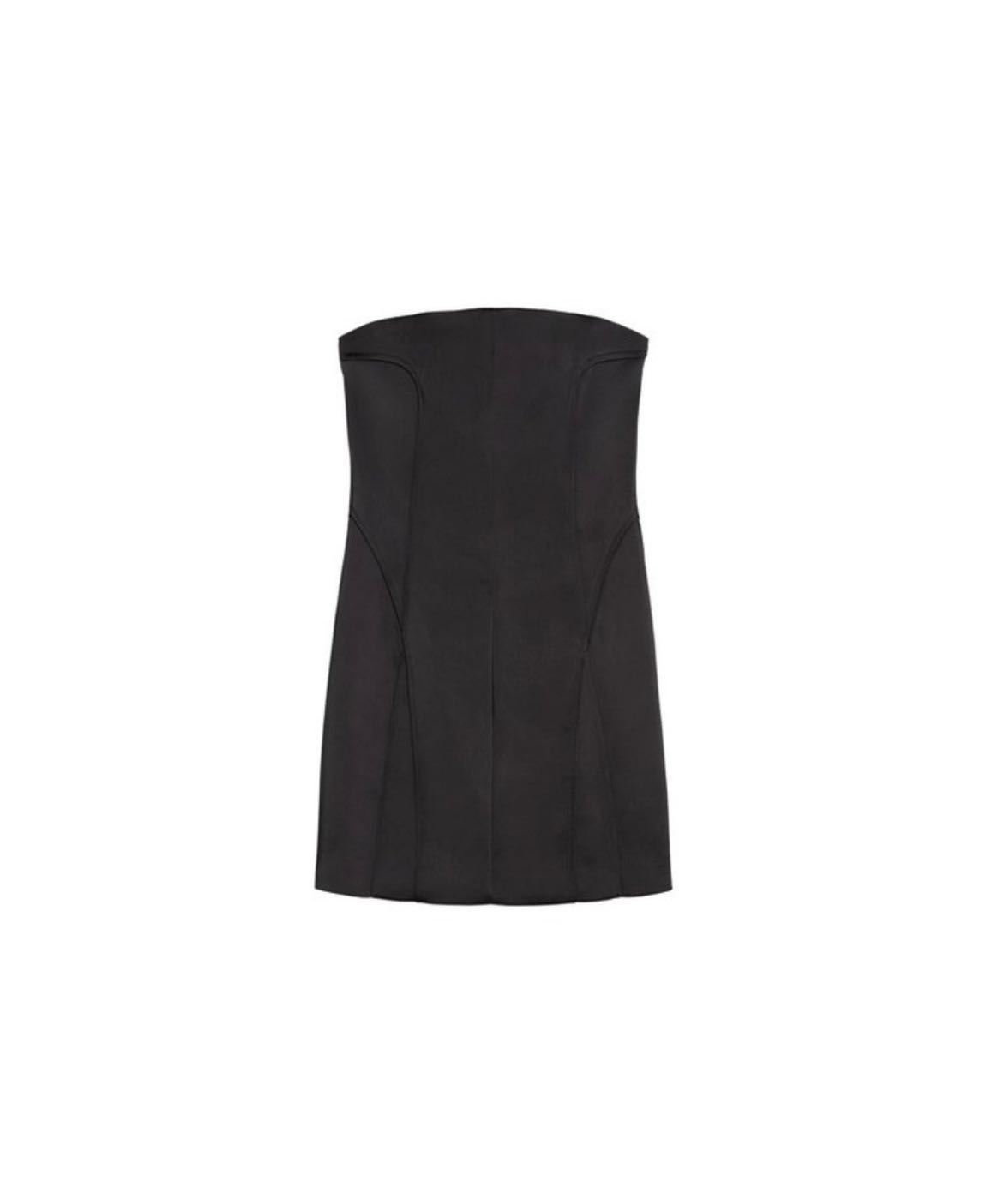 Siyah Straplez Mini Elbise — görsel 4/5