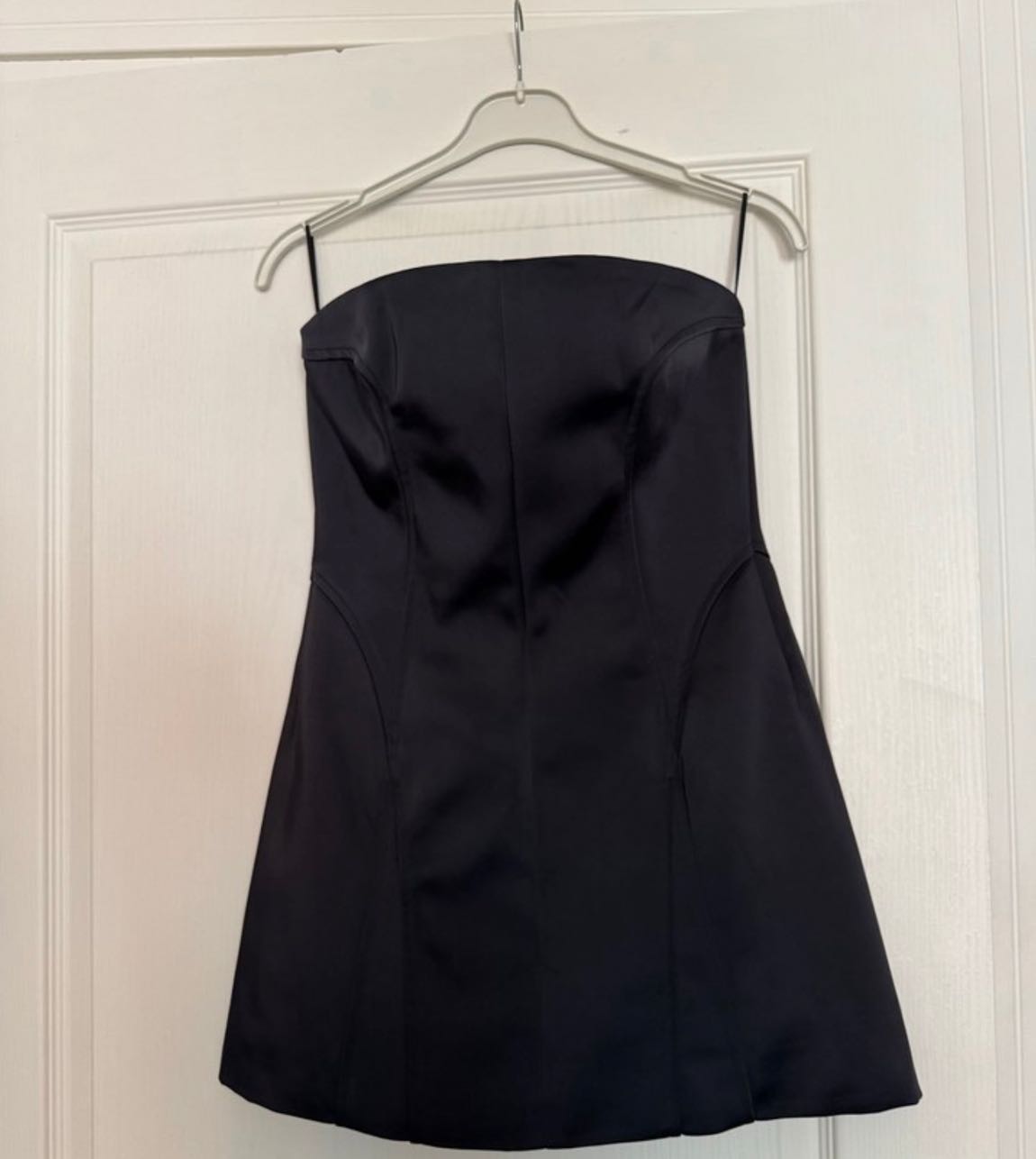 Siyah Straplez Mini Elbise — görsel 5/5