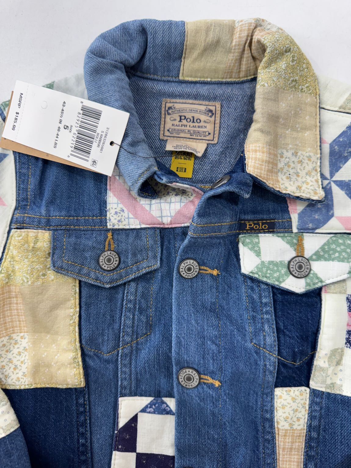 Ralph Lauren Patchwork Kot Ceket — görsel 2/5